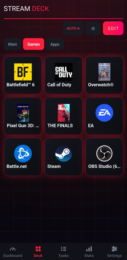 Stream Deck Games Controller