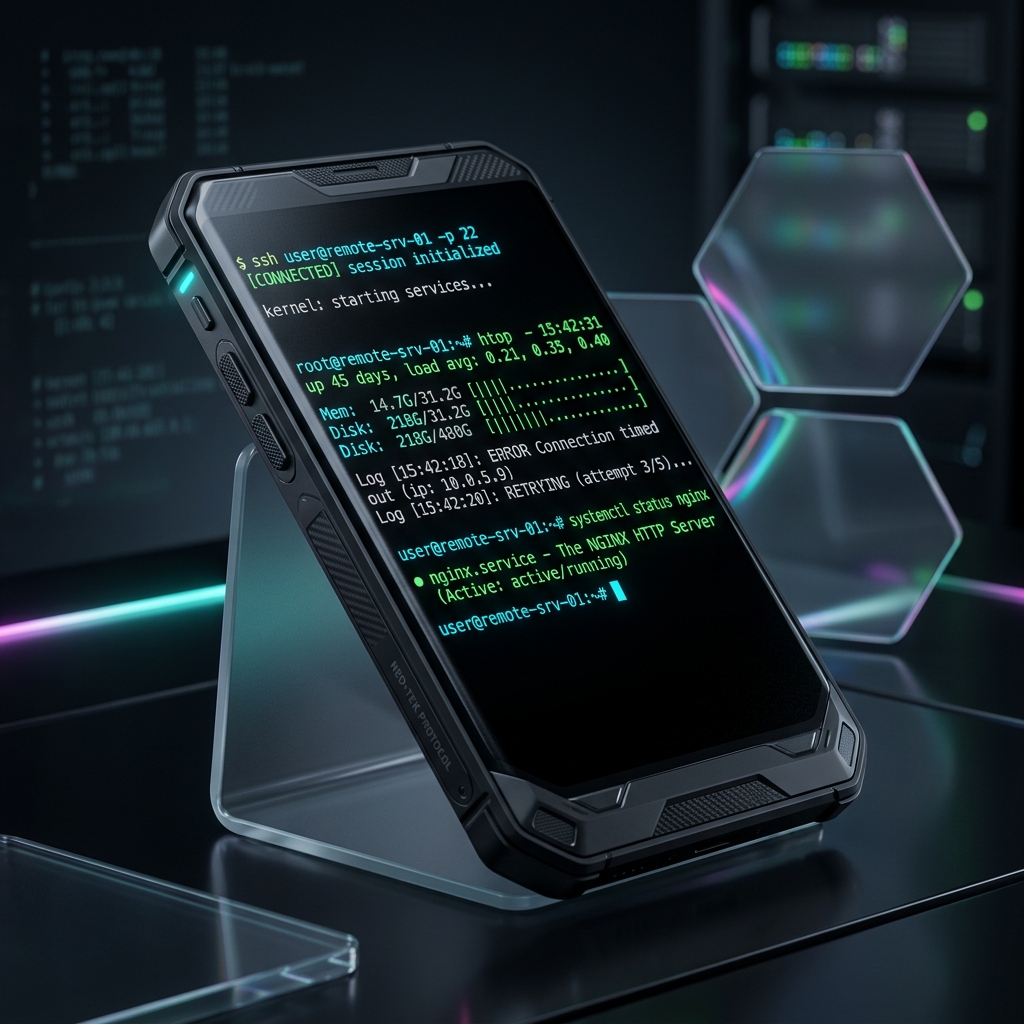 VANTA//SSH App Mockup